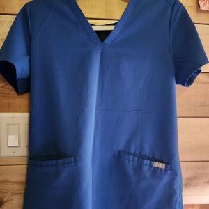 Royal Blue Figs Scrub Set